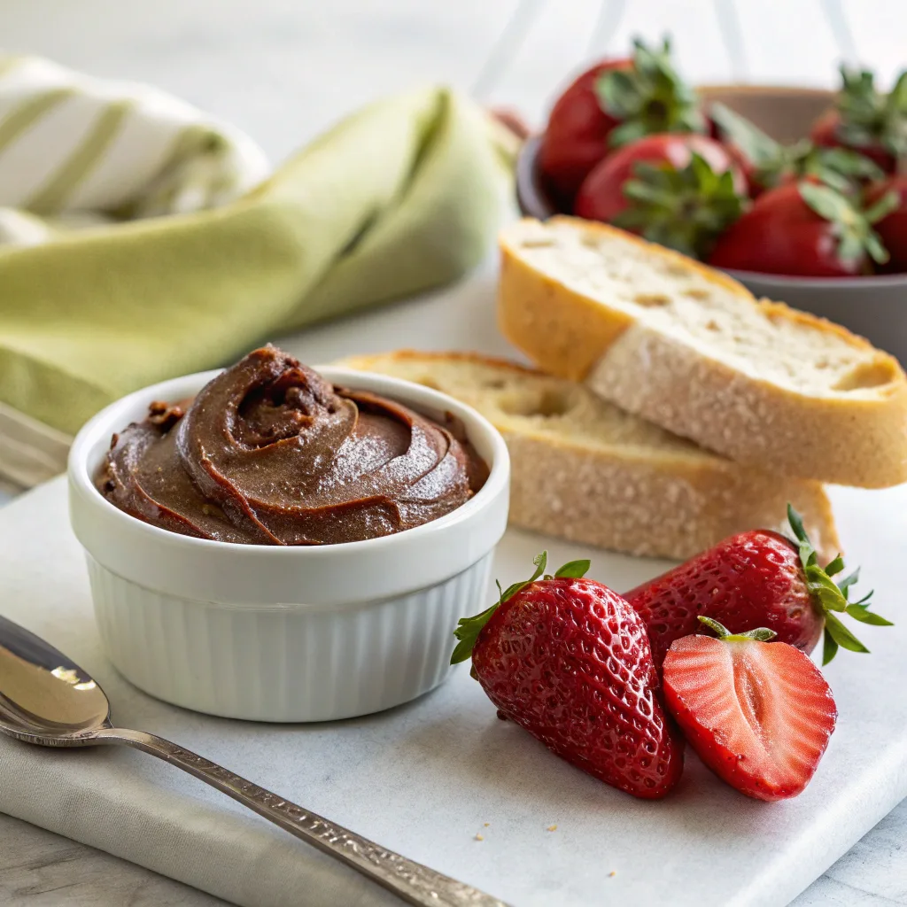 Delicious Pistachio Butter Recipes You Need to Try Today 6 Chocolate pistachio butter spread with bread and fruit